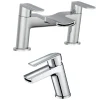 Vellamo Poise Mono Basin Mixer & Deck Mounted Bath Filler