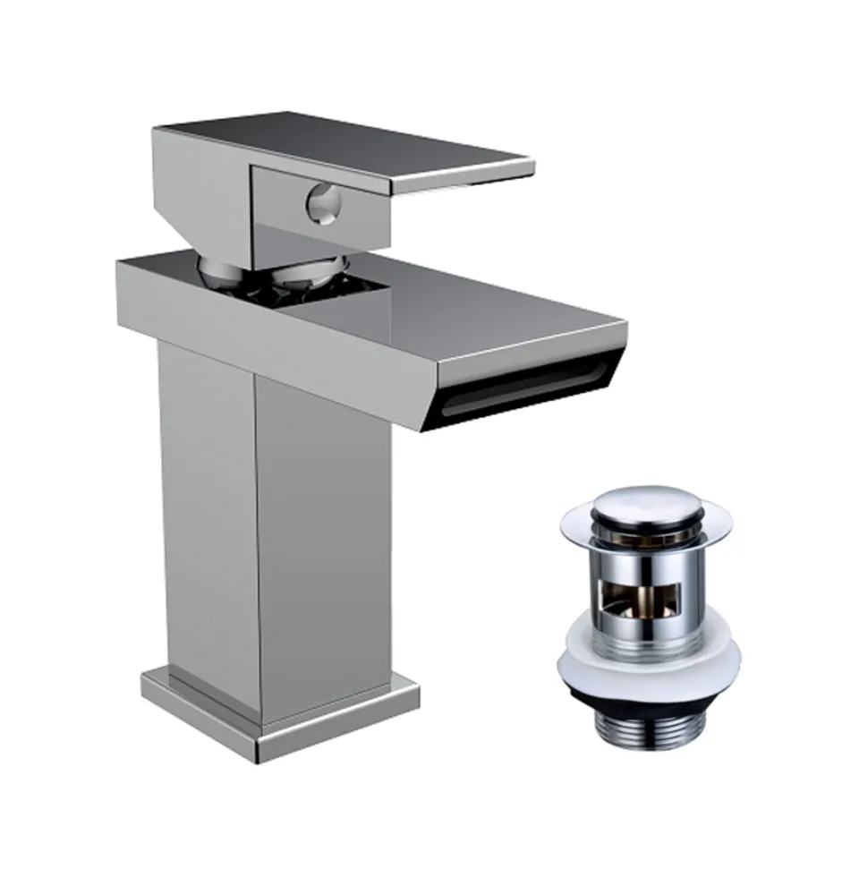 Vellamo Relate Waterfall Basin Mixer & Bath Filler Pack