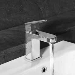 Vellamo Reveal Chrome Basin Mixer Tap & Waste