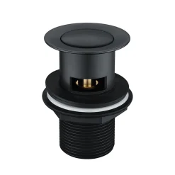 Vellamo Reve Matt Black Waterfall Basin Tap & Waste