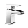 Vellamo Reve Mini Cloakroom Waterfall Basin Mixer with Clicker Waste