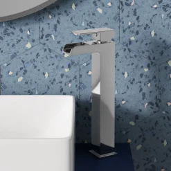 Vellamo Reve Waterfall Tall Basin Mixer Tap