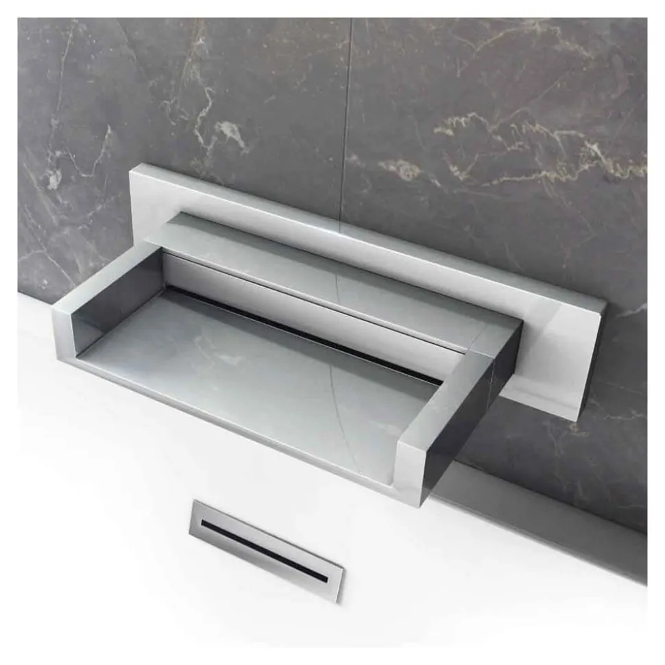 Vellamo Reve Wide Wall Mounted Waterfall Bath Spout