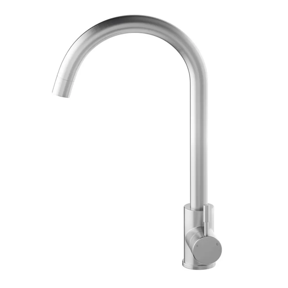 Vellamo Revolve Brushed Stainless Steel Mono Kitchen Sink Mixer Tap