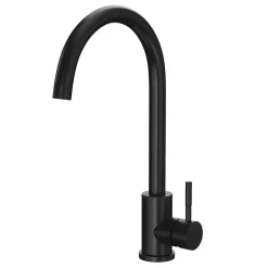 Vellamo Revolve Single Lever Mono Kitchen Mixer Tap - Matt Black