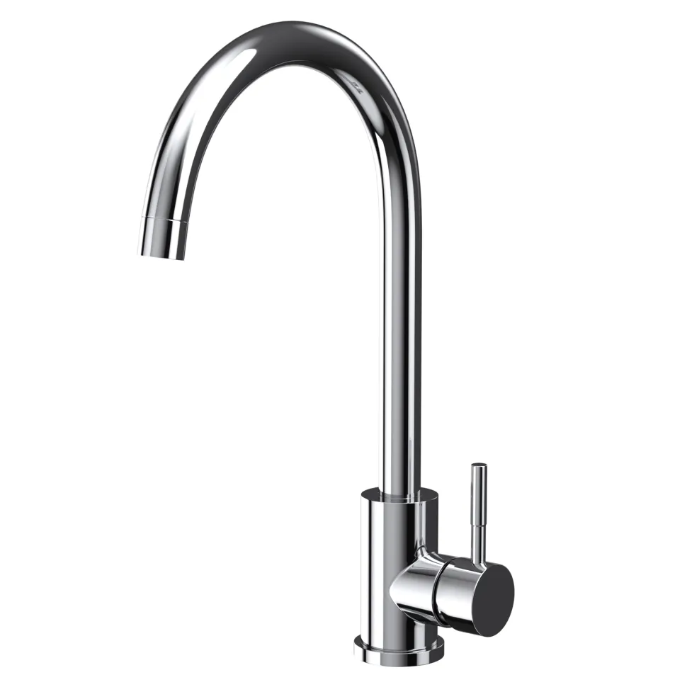 Vellamo Revolve Single Lever Mono Kitchen Mixer - Polished Chrome
