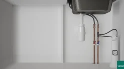 Vellamo Revolve Stainless Steel Mono Kitchen Mixer and Complete Filter Kit