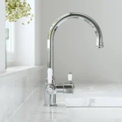 Vellamo Rigel Traditional Cruciform 3-in-1 Instant Boiling Water Tap with Boiler & Filter