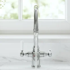 Vellamo Rigel Traditional Cruciform 3-in-1 Instant Boiling Water Tap with Boiler & Filter