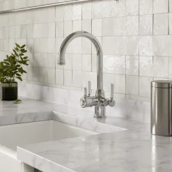 Vellamo Rigel Traditional Cruciform 3-in-1 Instant Boiling Water Tap with Boiler & Filter