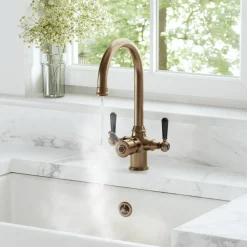 Vellamo Rigel Traditional Cruciform 3-in-1 Instant Boiling Water Tap with Boiler & Filter