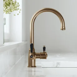 Vellamo Rigel Traditional Cruciform 3-in-1 Instant Boiling Water Tap with Boiler & Filter