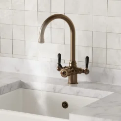 Vellamo Rigel Traditional Cruciform 3-in-1 Instant Boiling Water Tap with Boiler & Filter