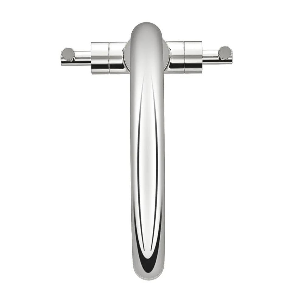 Vellamo Sidra Twin Lever Mono Kitchen Mixer - Polished Chrome