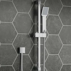 Vellamo Square Shower Riser Rail Kit