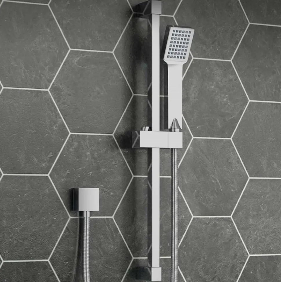 Vellamo Square Shower Riser Rail Kit
