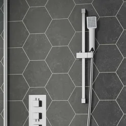 Vellamo Square Shower Riser Rail Kit