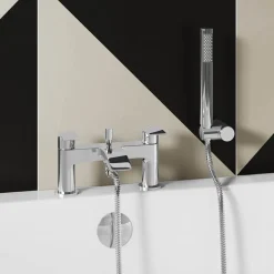 Vellamo Swift Chrome Bath Shower Mixer & Kit