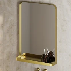 Vellamo Swift Framed Mirror & Shelf - 500 x 700mm