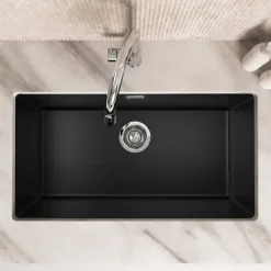 Vellamo Terra XL 1 Bowl Granite Composite Inset / Undermount Kitchen Sink & Waste - 774 x 434mm
