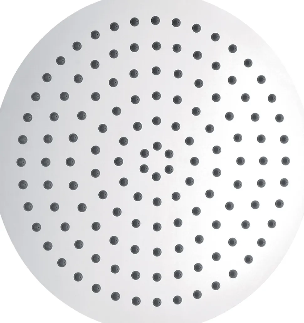 Vellamo Thin Round Fixed Shower Head - 300mm