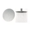 Vellamo Thin Round Fixed Shower Head - 400mm - Polished Chrome