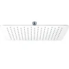 Vellamo Thin Square Fixed Shower Head - 400mm - Polished Chrome