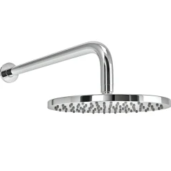 Vellamo Twist ABS Round Fixed Shower Head & Arm - 200mm