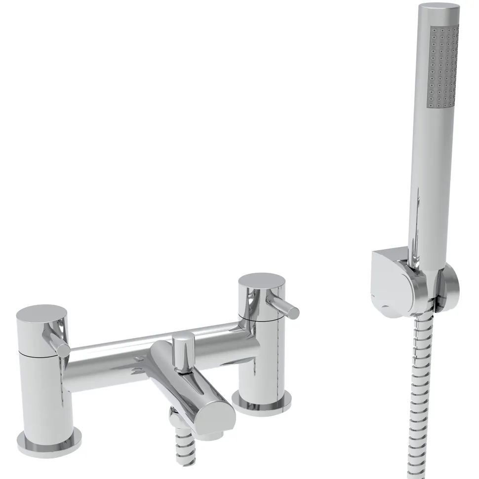 Vellamo Twist Basin Mixer and Bath Shower Mixer Pack