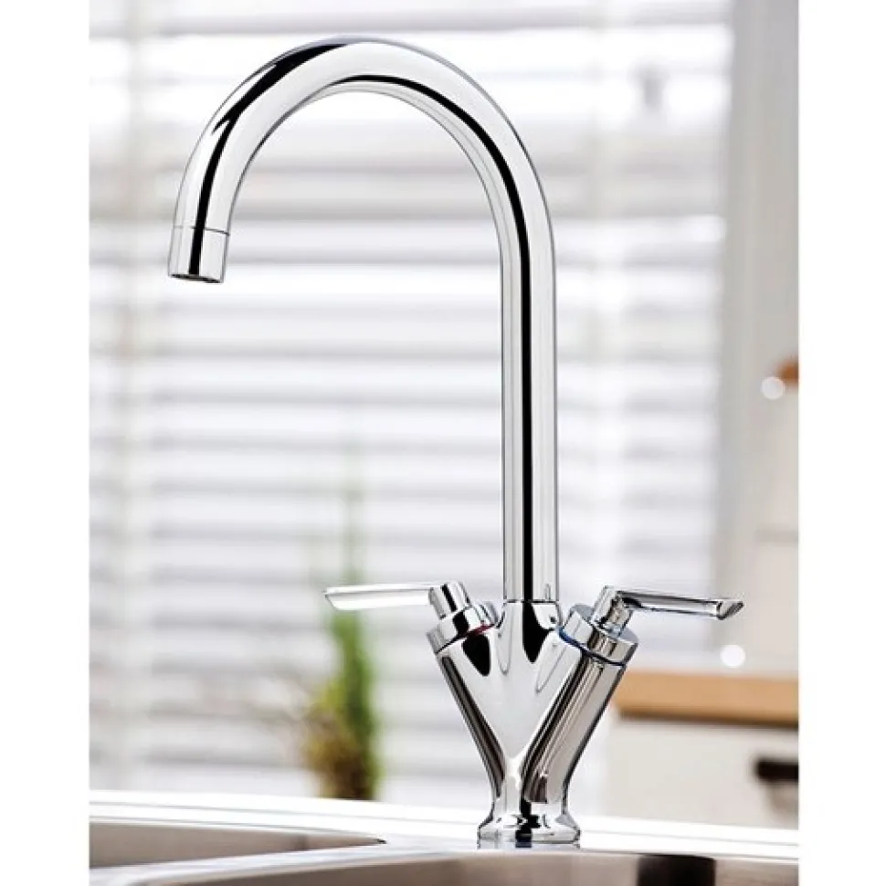 Vellamo Twist Kitchen Sink Mixer Tap