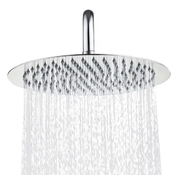 Vellamo Ultra Thin Round 400mm Shower Head & Wall Mounted Arm
