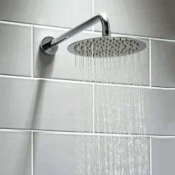 Vellamo Ultra Thin Round 300mm Shower Head & Wall Mounted Arm