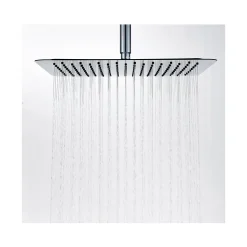 Vellamo Ultra Thin Square 300mm Shower Head & Wall Mounted Arm