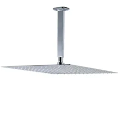 Vellamo Ultra Thin Square 300mm Shower Head & Ceiling Mounted Arm