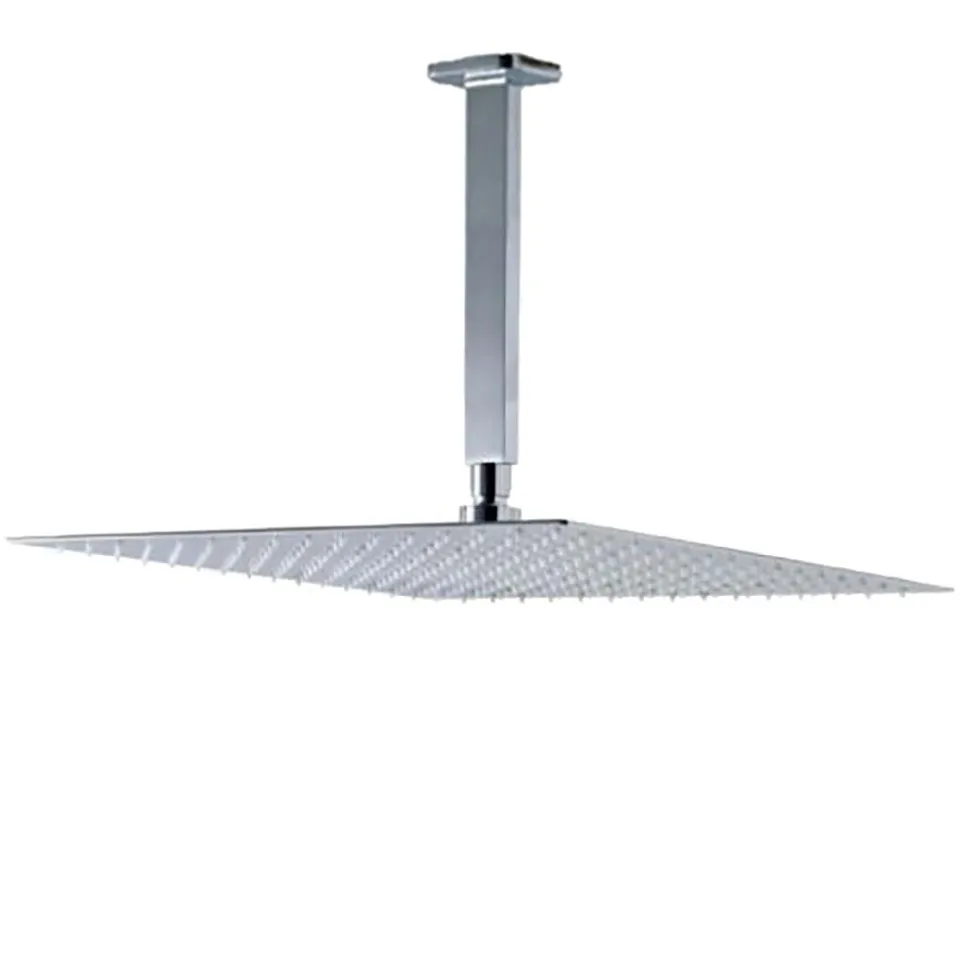 Vellamo Ultra Thin Square 300mm Shower Head & Ceiling Mounted Arm