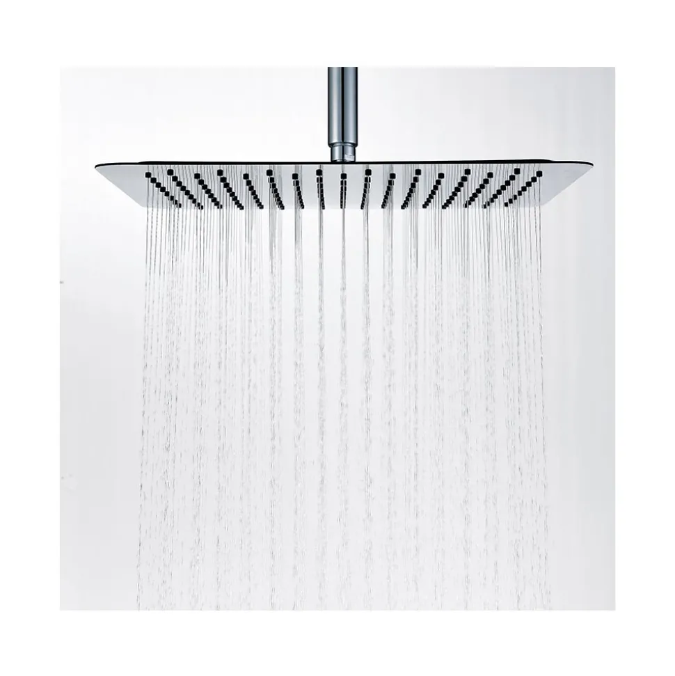 Vellamo Ultra Thin Square 300mm Shower Head & Ceiling Mounted Arm
