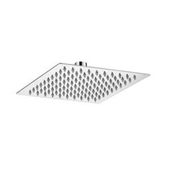 Vellamo Ultra Thin Square 200mm Shower Head & Wall Mounted Arm