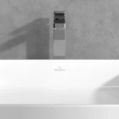 Villeroy & Boch Architectura Square Tall Basin Mixer Tap with Click Clack Waste