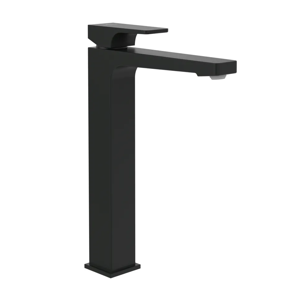 Villeroy & Boch Architectura Square Tall Basin Mixer Tap with Click Clack Waste