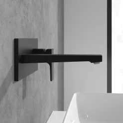 Villeroy & Boch Architectura Square Wall Mounted Basin Mixer Tap & Easy Installation Box