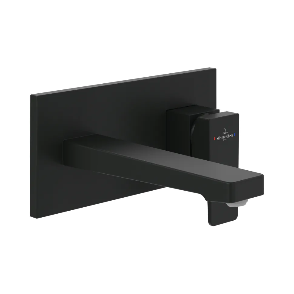 Villeroy & Boch Architectura Square Wall Mounted Basin Mixer Tap & Easy Installation Box