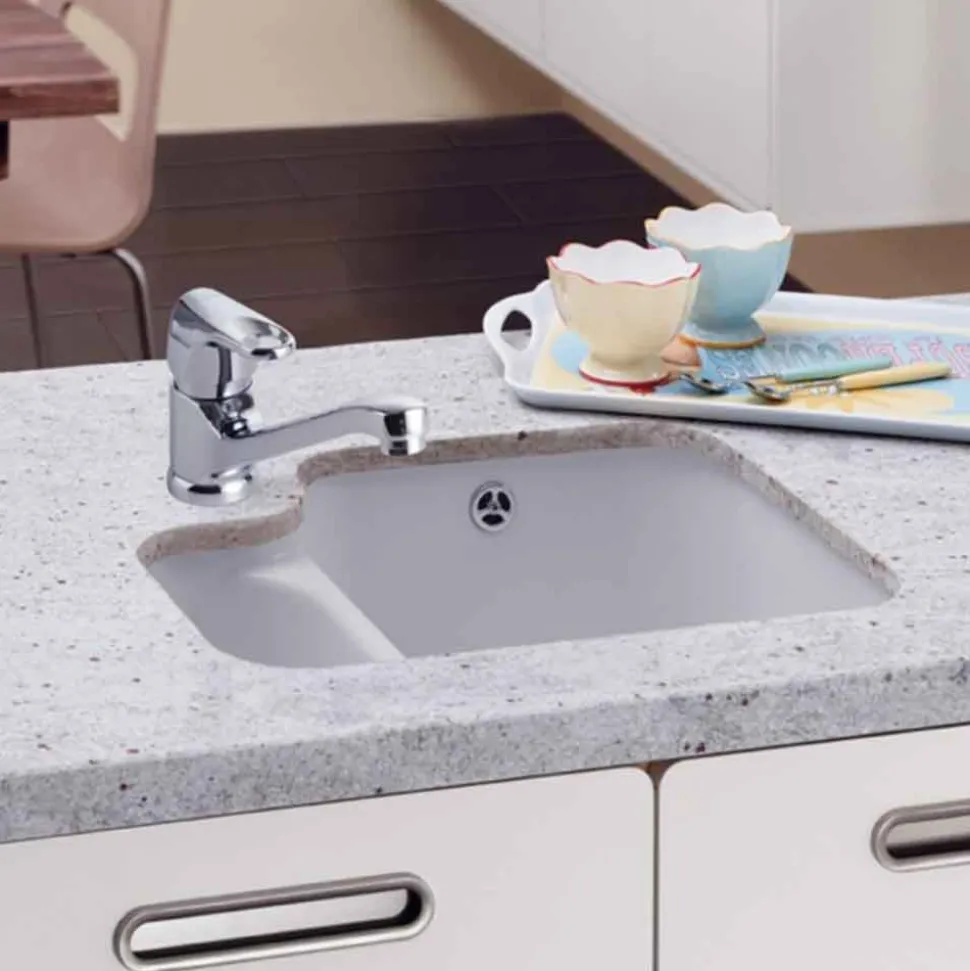 Villeroy & Boch Cisterna White Ceramic 1.5 Bowl Undermount Sink - 545mm x 440mm