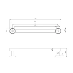 Villeroy & Boch Elements Tender 450mm Grab Bar