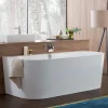 Villeroy & Boch Oberon 2.0 Quaryl Back to Wall Bath - 1800 x 800mm