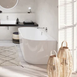 Villeroy & Boch Oberon 2.0 Quaryl Back to Wall Bath - 1800 x 800mm