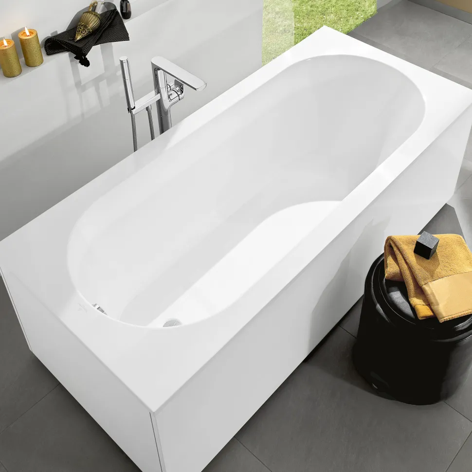Villeroy & Boch Oberon Quaryl Straight Single Ended Bath - 1600, 1700 & 1800mm