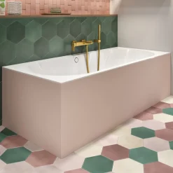 Villeroy & Boch Oberon 2.0 Quaryl Straight Double Ended Bath - 1700 & 1800mm