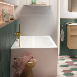 Villeroy & Boch Oberon 2.0 Quaryl Straight Double Ended Bath - 1700 & 1800mm