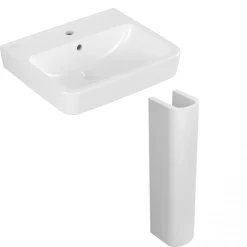 Villeroy & Boch O.novo Basin & Full Pedestal