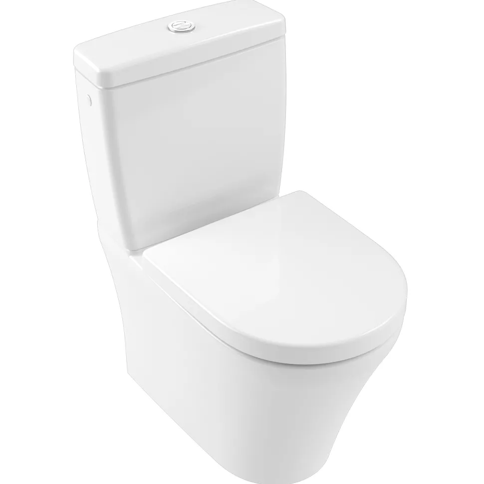 Villeroy & Boch O.novo Rimless Fully Back to Wall Close Coupled Toilet & Soft Close Seat